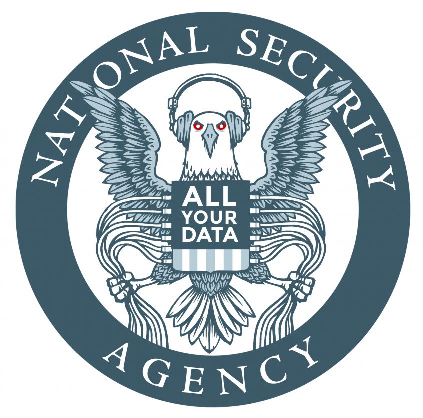 Bild: "EFF NSA Logo Parody (white)" • Picture by Electronic Frontier Foundation (EFF) – CC BY 2.0 • Bildquelle: flickr.com/electronicfrontierfoundation